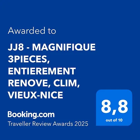 Jj8 - Magnifique 3pieces, Entierement Renove, Clim, Vieux-nice Apartamento Nice